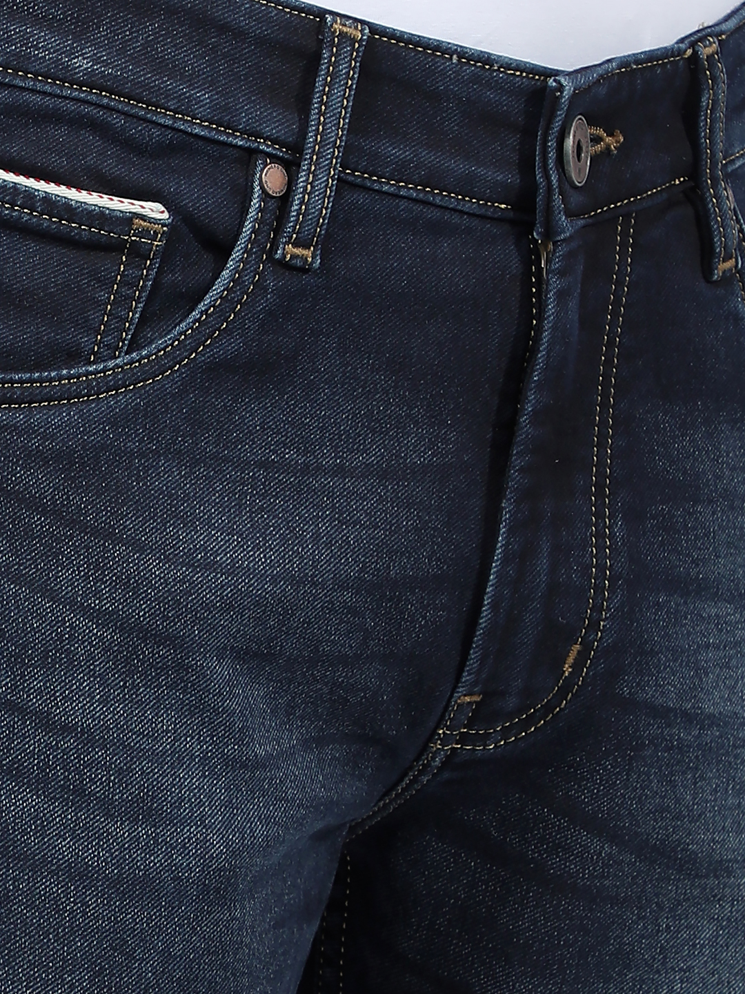 Numero Uno Men Faded Dark Blue Jeans
